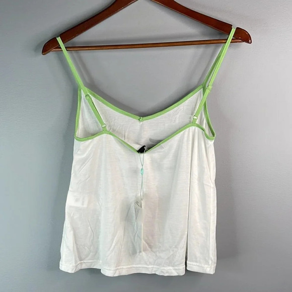 MINKPINK NWT 3 Pc Christmas Sleepwear White Black Green Eggnog Elves Dasher XS - Picture 4 of 8